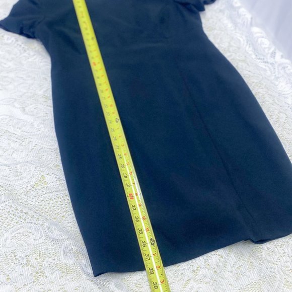 Liz Claiborne Dress Black Criss Cross Cocktail Dress - Picture 13 of 14